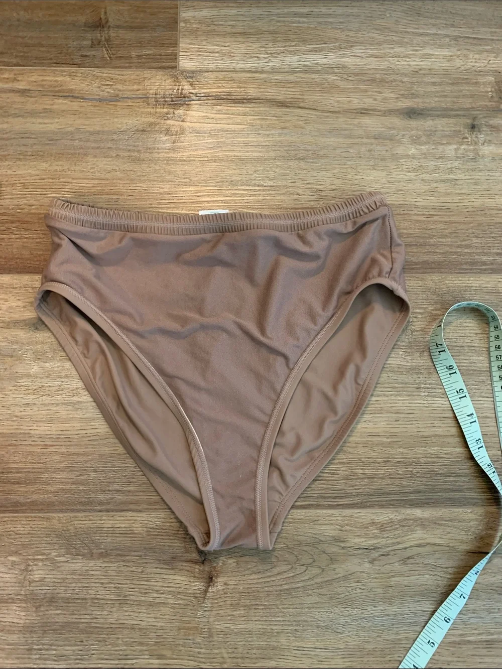 Kona Sol Taupe High-Waist Triangle Bikini Set size -M